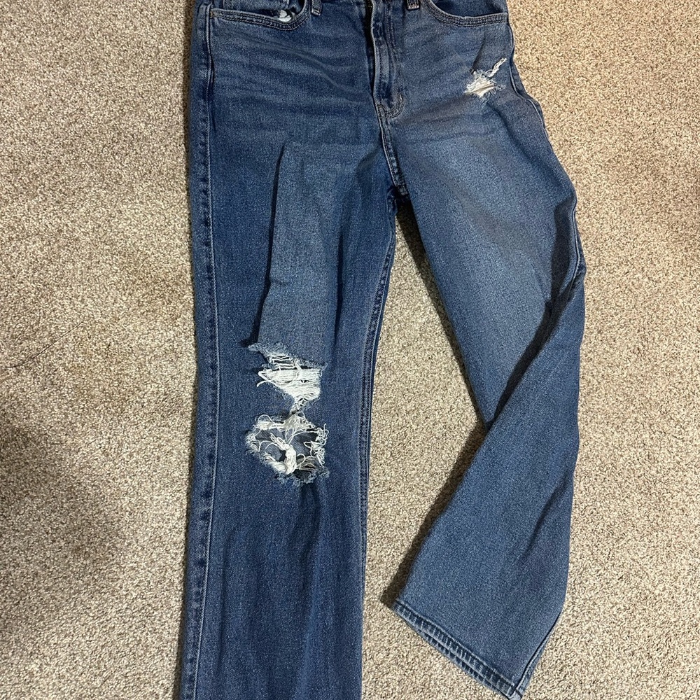 Hollister High Rise Straight Leg Jeans